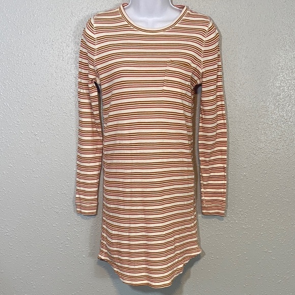 Madewell Striped Long Sleeve Tunic Top – XS – 100% Cotton - Picture 1 of 7